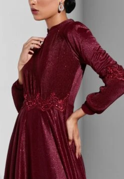 Waist Detail Flare Dress -Silk Bloom Dresses Store 3 zoom desktop 1422