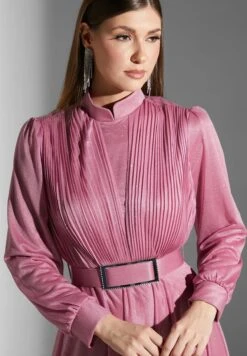 Waterfall Pleat Dress -Silk Bloom Dresses Store 3 zoom desktop 1424