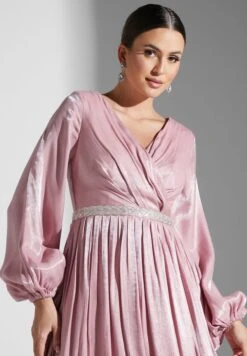 Pleated Shoulder Dress -Silk Bloom Dresses Store 3 zoom desktop 1444