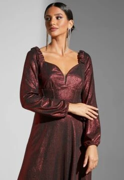 Shimmer Flared Gown -Silk Bloom Dresses Store 3 zoom desktop 1453