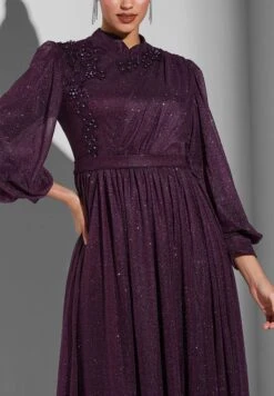 Pleated Front Detail Dress -Silk Bloom Dresses Store 3 zoom desktop 1456