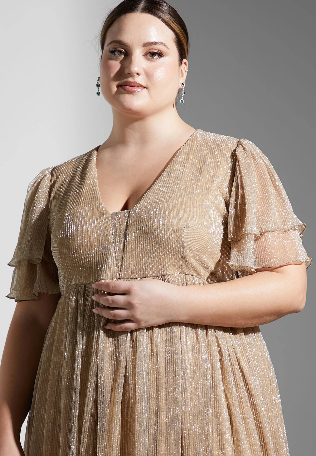 Shimmer A-Line Dress 3 Shimmer A-Line Dress - Image 3