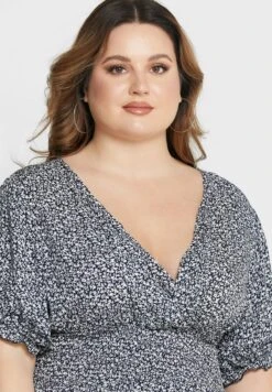 Ditsy Print Dress -Silk Bloom Dresses Store 3 zoom desktop 1488