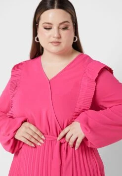 Pleated Shoulder Detail Dress -Silk Bloom Dresses Store 3 zoom desktop 1489