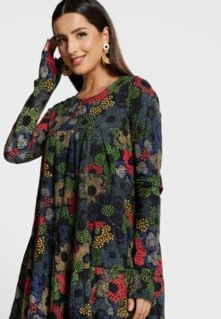 Floral Printed Tiered Dress -Silk Bloom Dresses Store 3 zoom desktop 1514