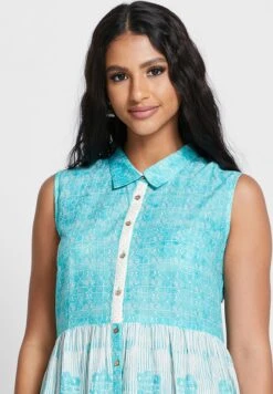 Printed Tiered Dress -Silk Bloom Dresses Store 3 zoom desktop 1515