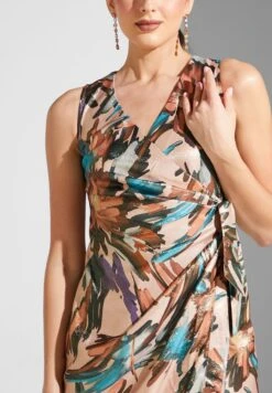 Tie Detail Printed Dress -Silk Bloom Dresses Store 3 zoom desktop 1516