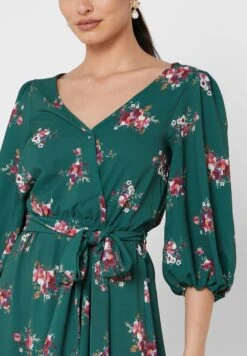 Tie Detail Floral Print Dress -Silk Bloom Dresses Store 3 zoom desktop 1540