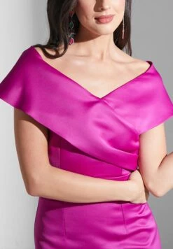 Bardot Surplice Neck Dress -Silk Bloom Dresses Store 3 zoom desktop 1548