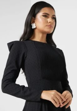 Puff Sleeve Dress -Silk Bloom Dresses Store 3 zoom desktop 1555