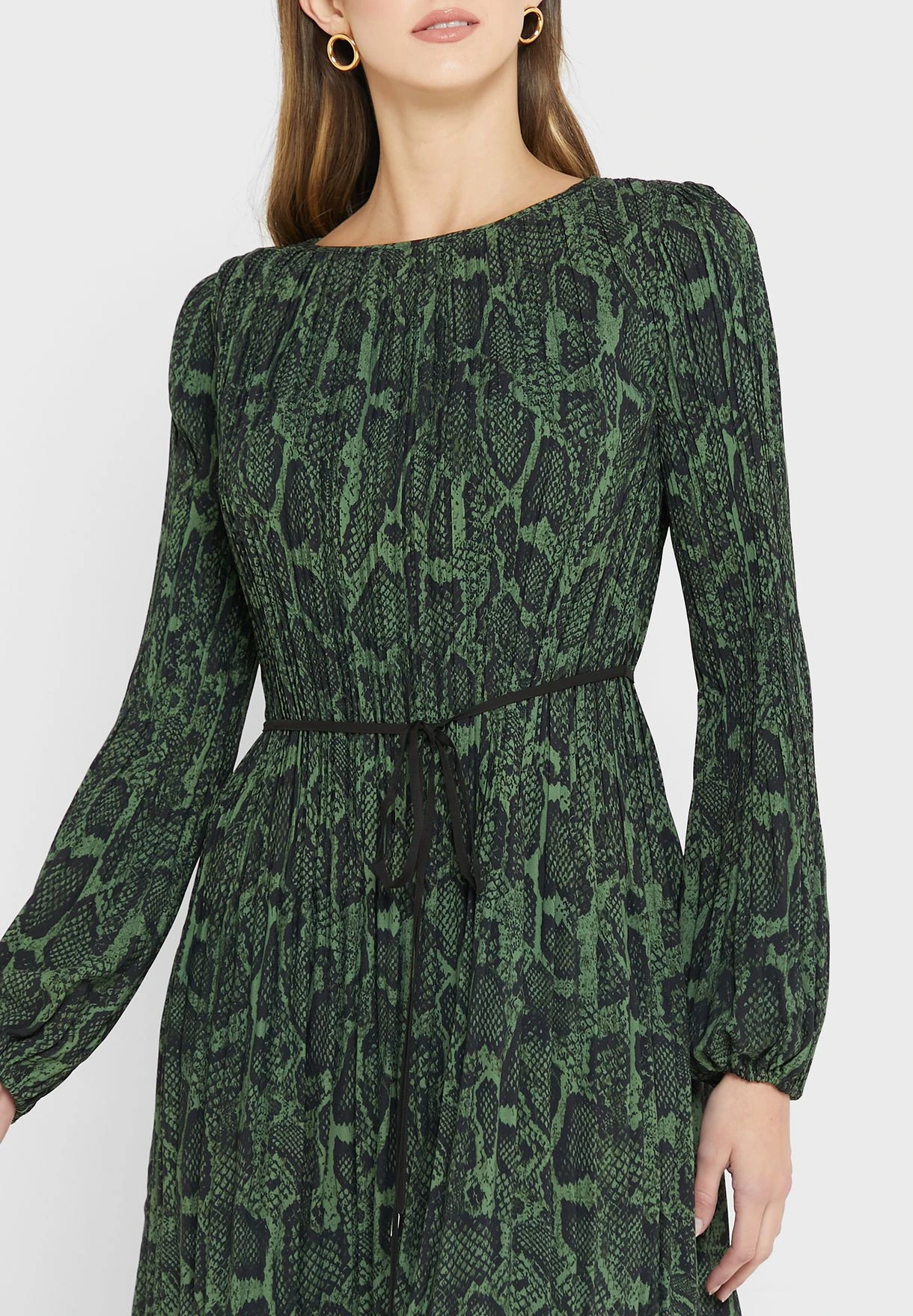 Hugo Puff Sleeve Printed Dress 3 Hugo Puff Sleeve Printed Dress - Image 3