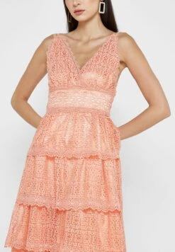 Ruffle Plunge Neck Dress 6 Ruffle Plunge Neck Dress -Silk Bloom Dresses Store 3 zoom desktop 1581