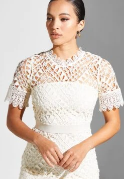 Asymmetric Hem Laser Cut Dress -Silk Bloom Dresses Store 3 zoom desktop 1584