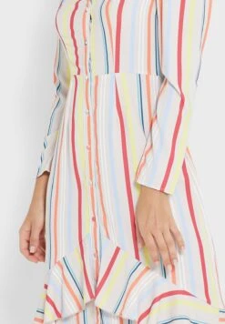 Little Mistress Striped Ruffle Detail Dress -Silk Bloom Dresses Store 3 zoom desktop 1587