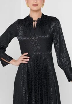 Placket Plisse Dress -Silk Bloom Dresses Store 3 zoom desktop 1588