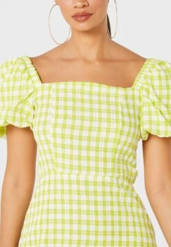 Puff Sleeve Gingham Dress 6 Puff Sleeve Gingham Dress -Silk Bloom Dresses Store 3 zoom desktop 1593