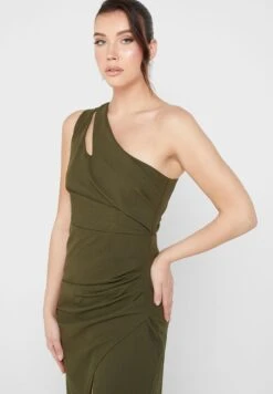 One Shoulder Cut Out Detail Dress -Silk Bloom Dresses Store 3 zoom desktop 1596