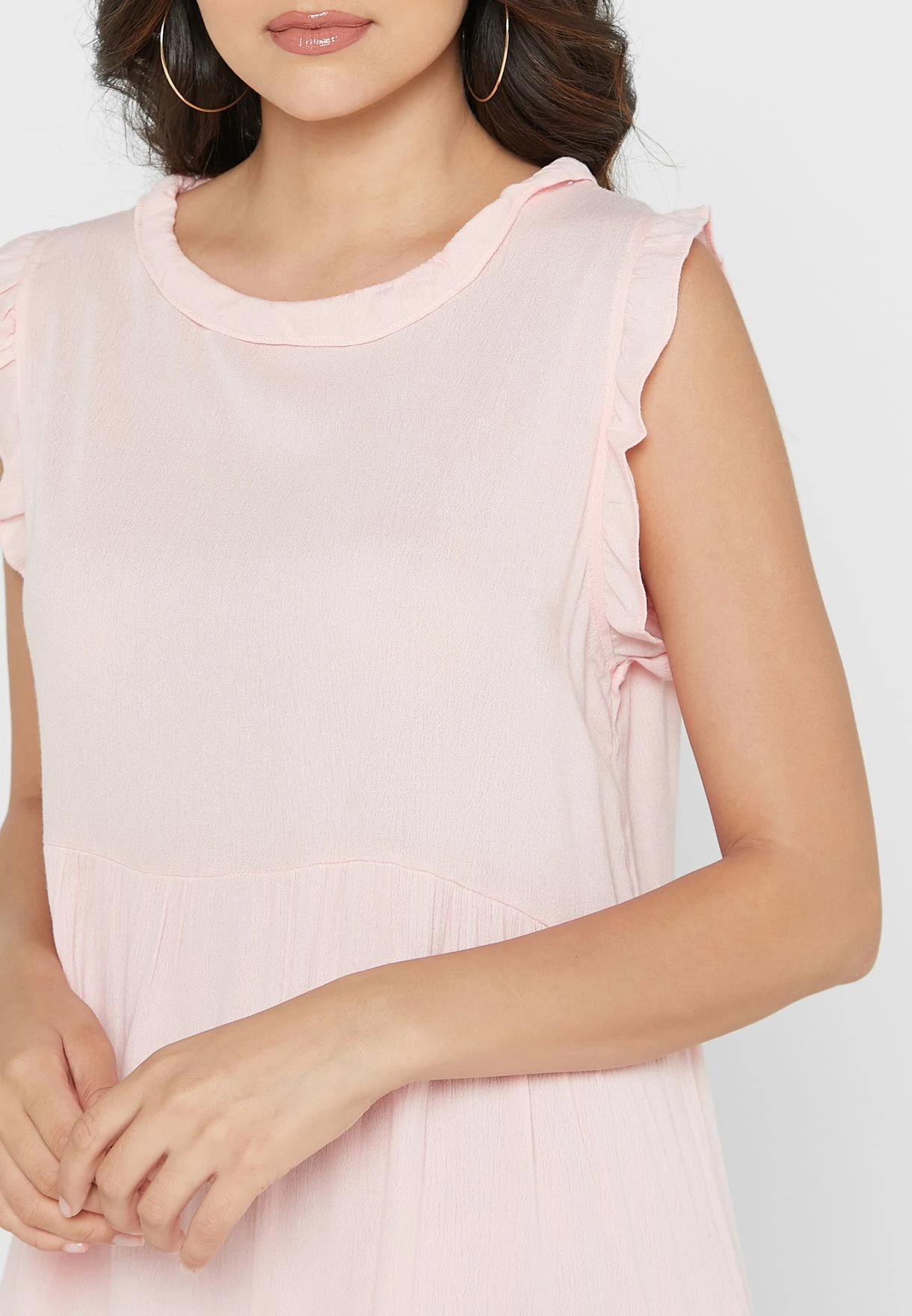 Ruffle Detail Fit & Flare Dress 3 Ruffle Detail Fit & Flare Dress - Image 3