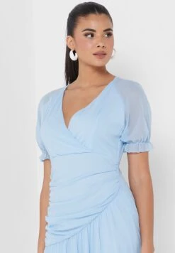 ELLA Solid Flared Dress -Silk Bloom Dresses Store 3 zoom desktop 1610