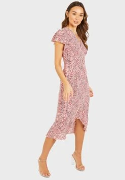 Ruffle Detail Printed Dress 6 Ruffle Detail Printed Dress -Silk Bloom Dresses Store 3 zoom desktop 1611