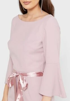 Belted Back Slit Dress -Silk Bloom Dresses Store 3 zoom desktop 1624