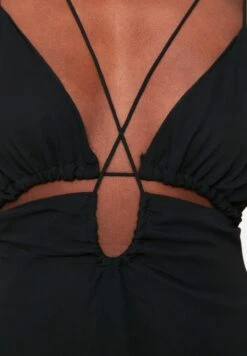 Trendyol Halter Neck Strappy Cut Out Detail Dress -Silk Bloom Dresses Store 3 zoom desktop 1627