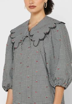 Detachable Collar Midi Dress -Silk Bloom Dresses Store 3 zoom desktop 1630