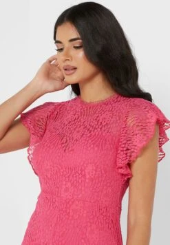 Little Mistress Flutter Sleeve Lace Insert Dress 6 Little Mistress Flutter Sleeve Lace Insert Dress -Silk Bloom Dresses Store 3 zoom desktop 1662