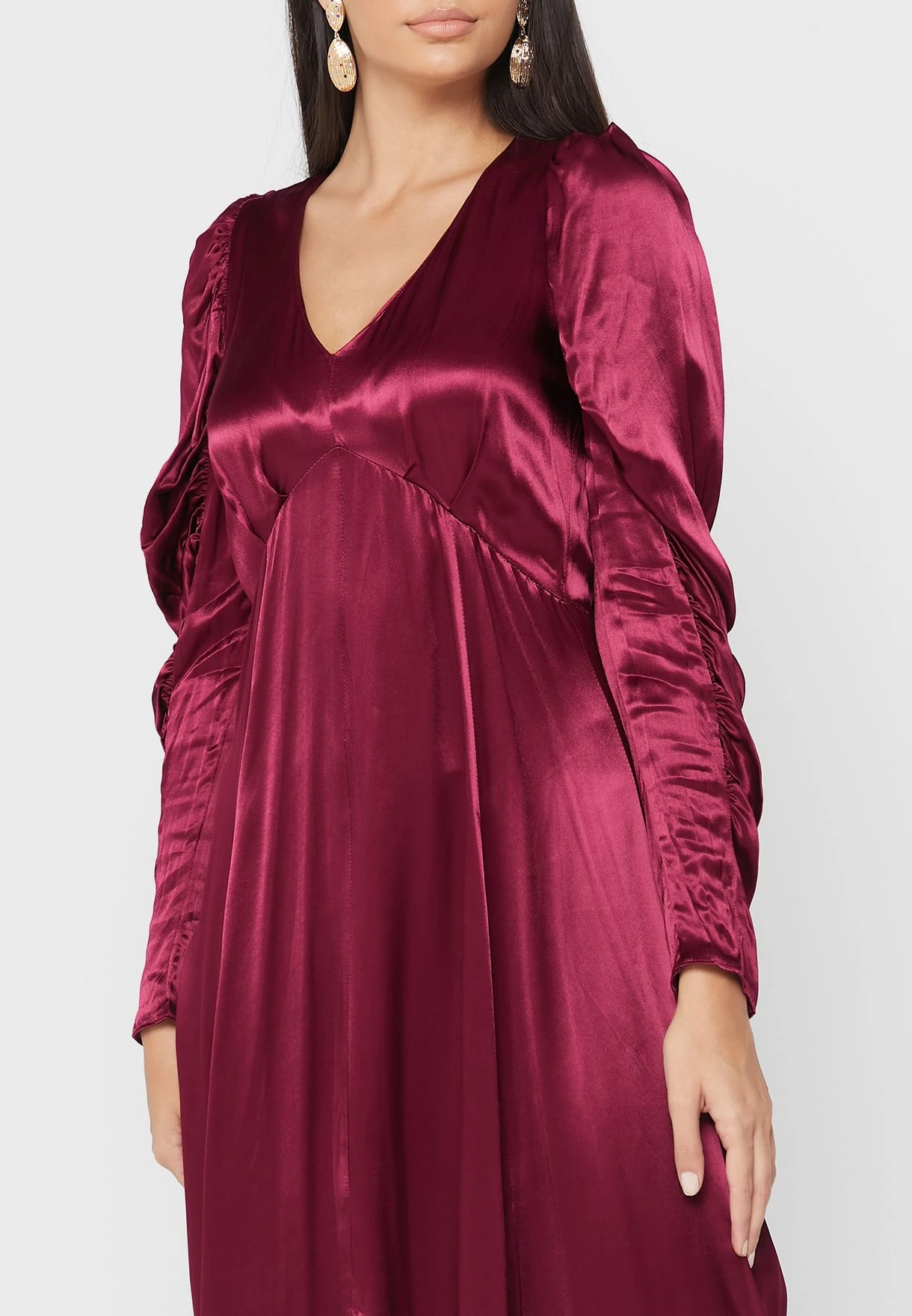 Plunge Neck Dress 3 Plunge Neck Dress - Image 3