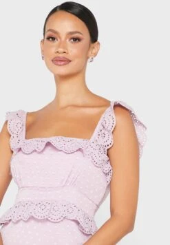 Broad Neck Ruffle Detail Dress -Silk Bloom Dresses Store 3 zoom desktop 1691