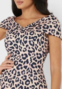 Little Mistress Bardot Ruffle Hem Printed Dress -Silk Bloom Dresses Store 3 zoom desktop 1695