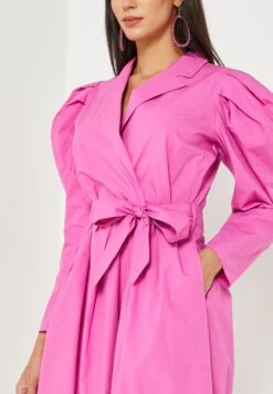 V-Neck Puff Sleeve Dress -Silk Bloom Dresses Store 3 zoom desktop 1705