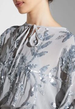 Balloon Sleeve Printed Ruffle Dress -Silk Bloom Dresses Store 3 zoom desktop 1724