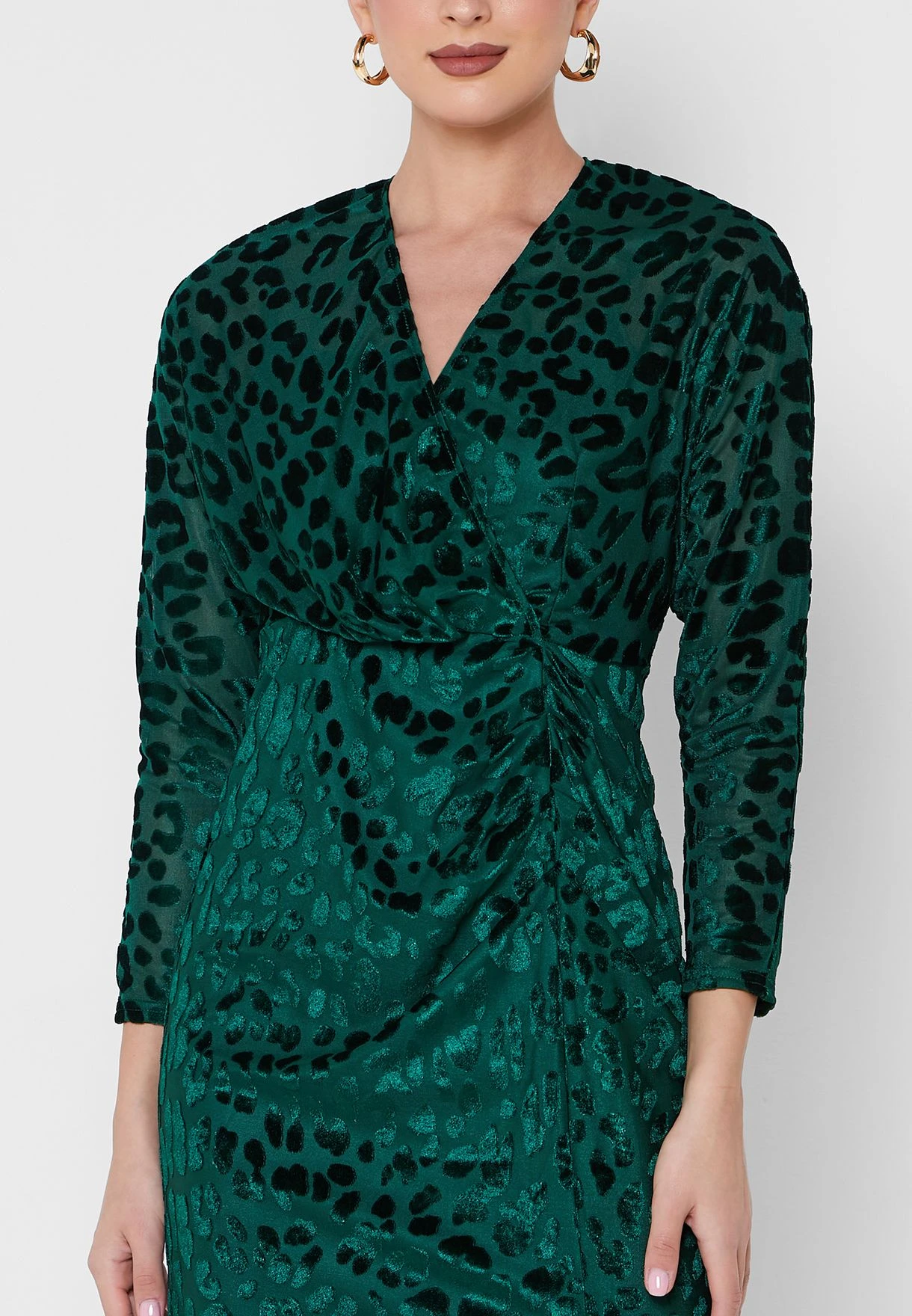 Surplice Knot Detail Dress 3 Surplice Knot Detail Dress - Image 3