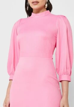 High Neck Puff Sleeve Dress 6 High Neck Puff Sleeve Dress -Silk Bloom Dresses Store 3 zoom desktop 1735