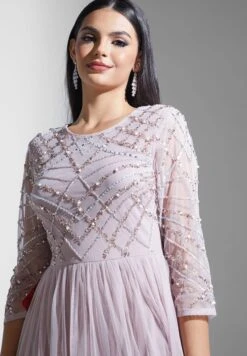 Sequin Detail Midi Dress -Silk Bloom Dresses Store 3 zoom desktop 1739