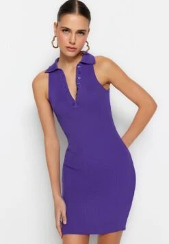 Trendyol Polo Neck Knitted Dress 11 Trendyol Polo Neck Knitted Dress -Silk Bloom Dresses Store 3 zoom desktop 174