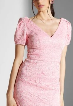 Puff Sleeve Lace Detail Dress 6 Puff Sleeve Lace Detail Dress -Silk Bloom Dresses Store 3 zoom desktop 1743