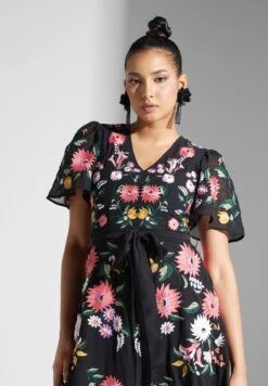 Floral Asymmetric Hem Dress 6 Floral Asymmetric Hem Dress -Silk Bloom Dresses Store 3 zoom desktop 1747
