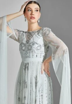 Embellished Mesh Detail Ruffle Dress 6 Embellished Mesh Detail Ruffle Dress -Silk Bloom Dresses Store 3 zoom desktop 1755