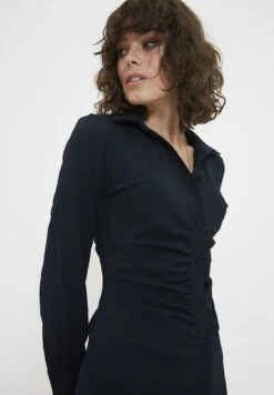 Trendyol Button Down Ruched Shirt Dress -Silk Bloom Dresses Store 3 zoom desktop 1758