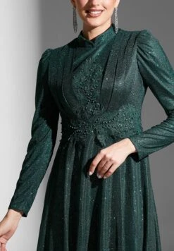Embroidered Waist Shimmer Dress -Silk Bloom Dresses Store 3 zoom desktop 1790