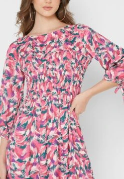 Little Mistress Printed Shirred Dress 6 Little Mistress Printed Shirred Dress -Silk Bloom Dresses Store 3 zoom desktop 1791