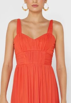 Little Mistress Strappy Side Split Pleat Detail Dress -Silk Bloom Dresses Store 3 zoom desktop 1795