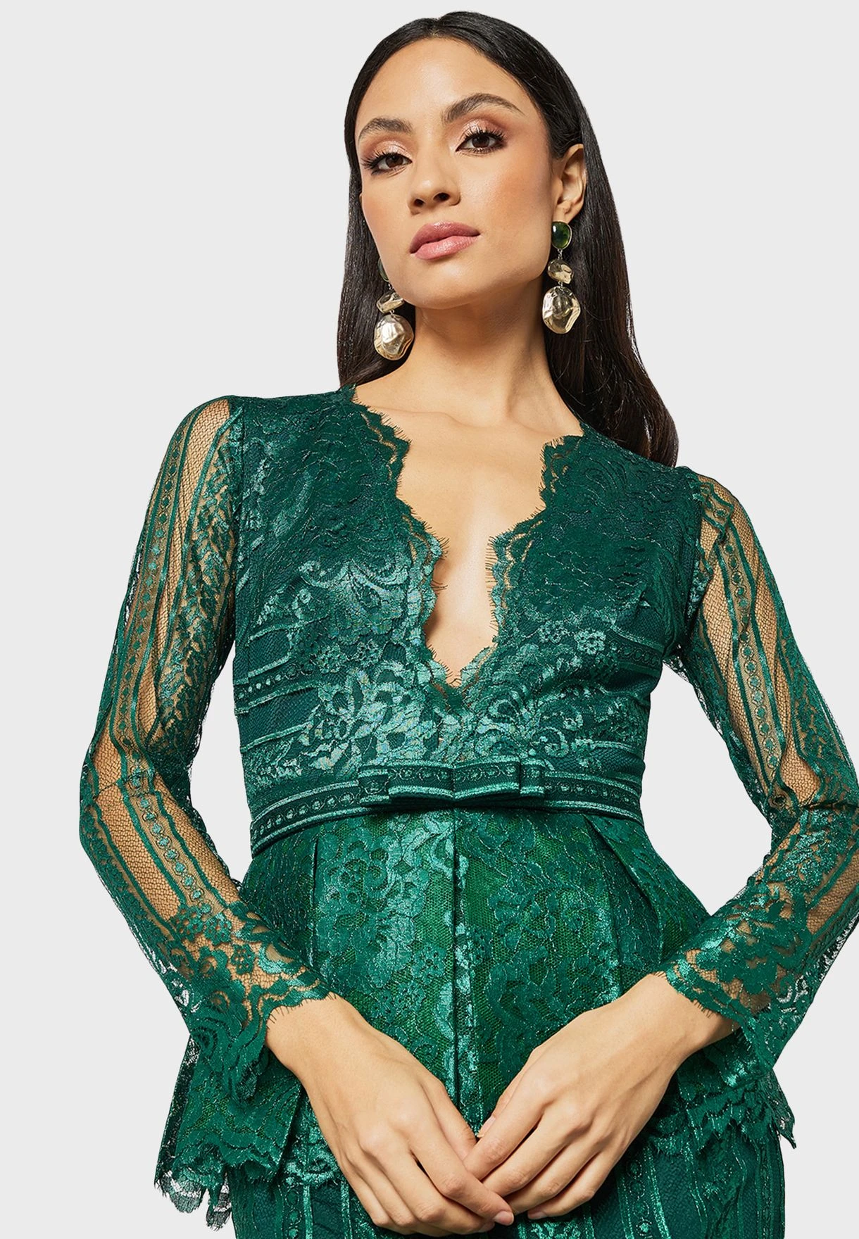 Peplum Lace Dress 3 Peplum Lace Dress - Image 3