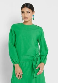 Tie Detail Top & Skirt Set -Silk Bloom Dresses Store 3 zoom desktop 1810