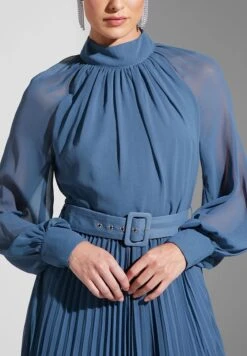 High Neck Belted Plisse Dress 6 High Neck Belted Plisse Dress -Silk Bloom Dresses Store 3 zoom desktop 1819