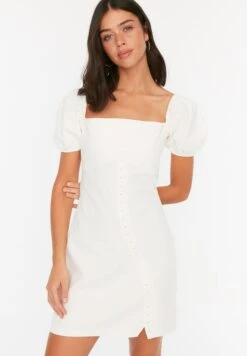 Trendyol Puff Sleeve Square Neck Bodycon Dress 7 Trendyol Puff Sleeve Square Neck Bodycon Dress -Silk Bloom Dresses Store 3 zoom desktop 183