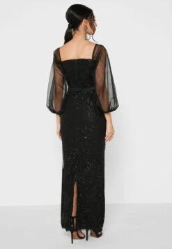 Puff Sleeves Embellished Dress 7 Puff Sleeves Embellished Dress -Silk Bloom Dresses Store 3 zoom desktop 1834