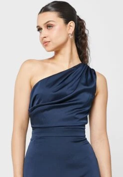 TFNC Asymmetric Pleated Dress -Silk Bloom Dresses Store 3 zoom desktop 1837